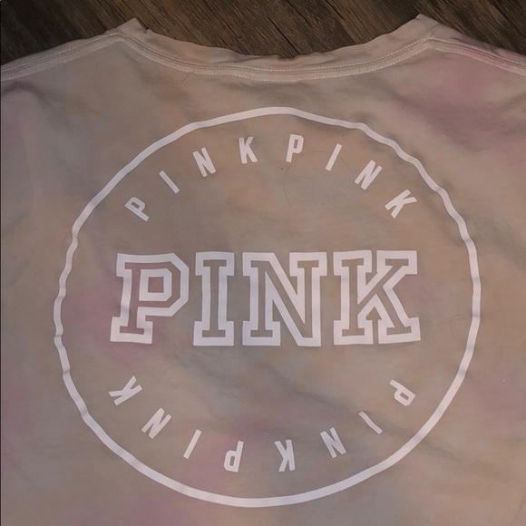 PINK tie-dye crop top - Picture 2 of 4